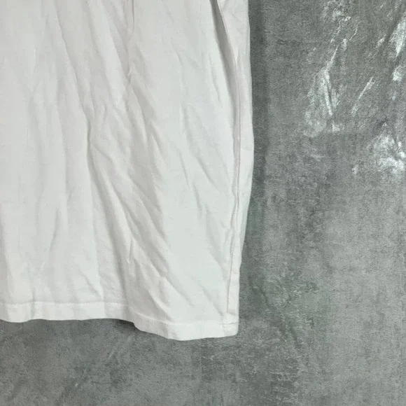 Karen Scott Women's Bright White Crochet-Trim Boat-Neck Short-Sleeve Top SZ L - Picture 6 of 9